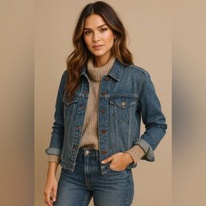 Madewell NWT Button Front Denim Jacket Size XS in Charleston Wash in Classic Fit